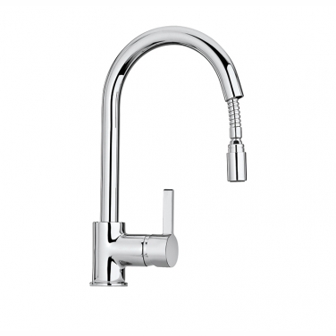 Pull-down kitchen faucet, 1 spray
