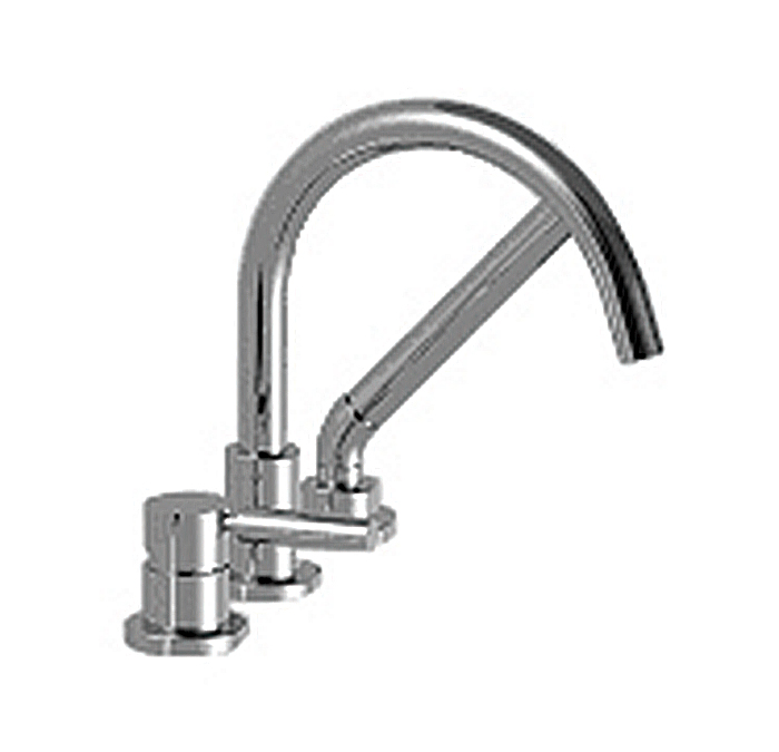 Cabano 3 Piece Deck Mount Tub Filler Faucet With Hand Shower