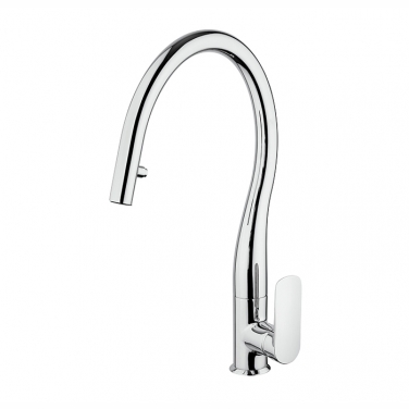 Pull-down kitchen faucet, 2 sprays
