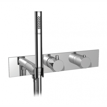 3/4" thermostatic 2-way shower valve with hand shower - TRIM ONLY